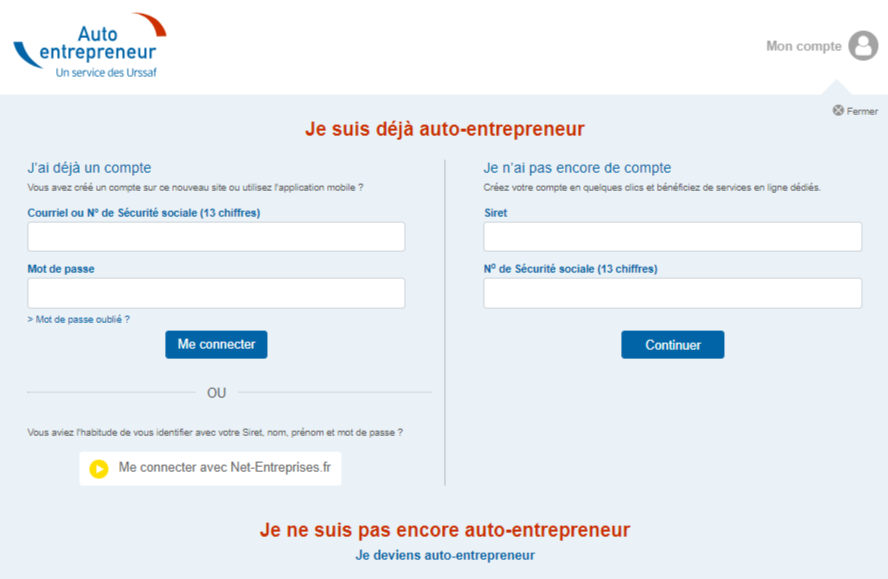 Site urssaf ne fonctionne pas