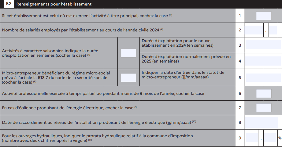 cadre B2