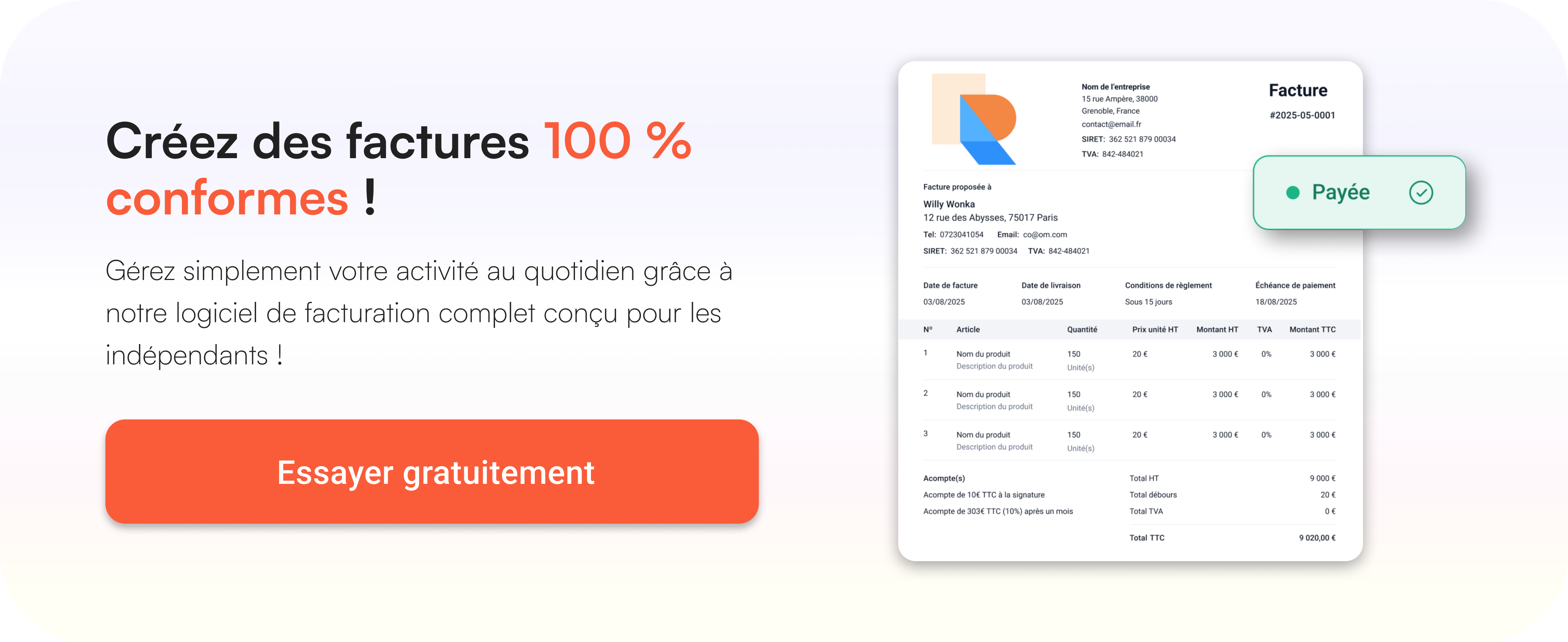 logiciel de facturation
