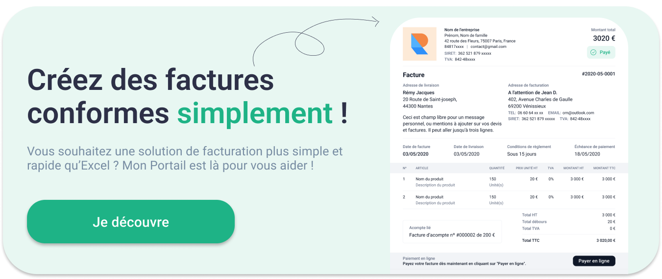 logiciel facturation excel