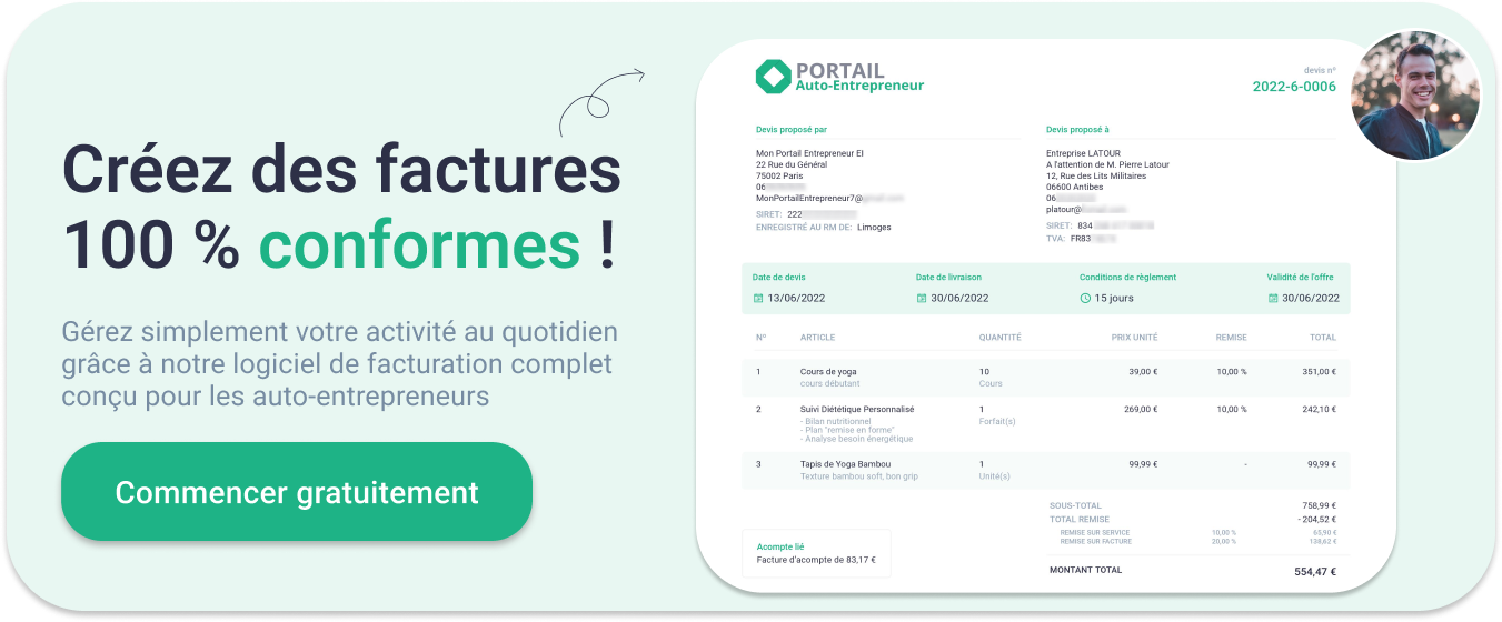 Logiciel facturation auto-entrepreneur