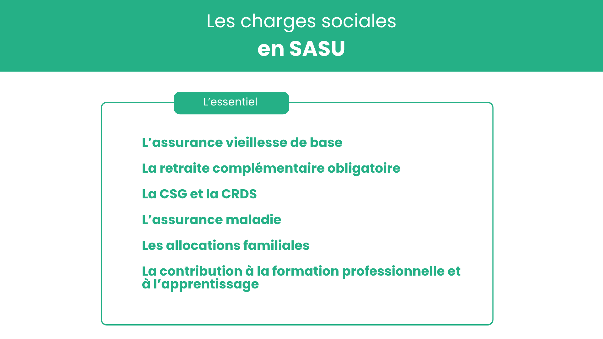 chages en sasu l'essentiel