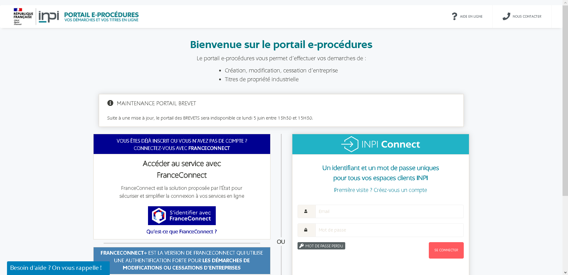 e-procedures INPI