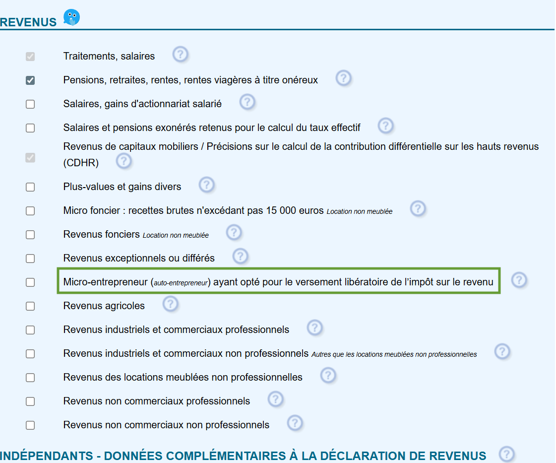 versement libératoire