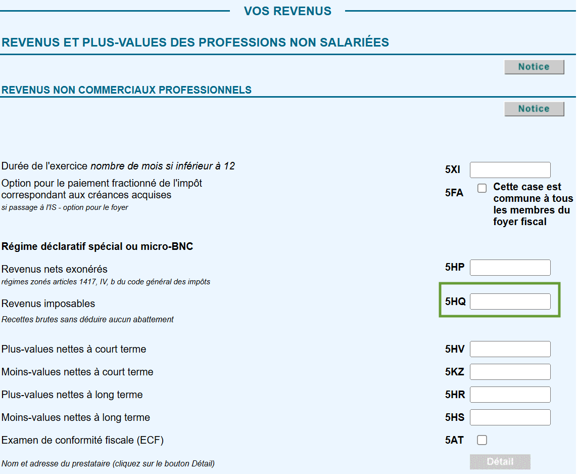 étape 4 déclaration